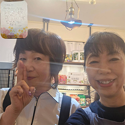 お客様との写真